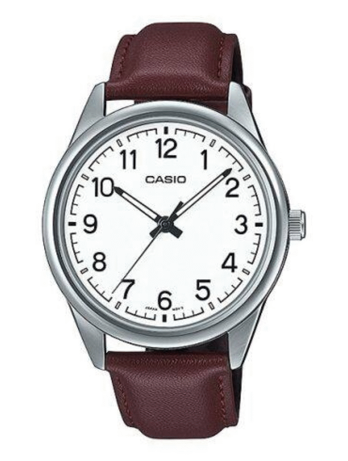 Montre Homme Casio Collection MTP-V005L-7B4UDF - Bracelet en Cuir - Résistante à l'eau