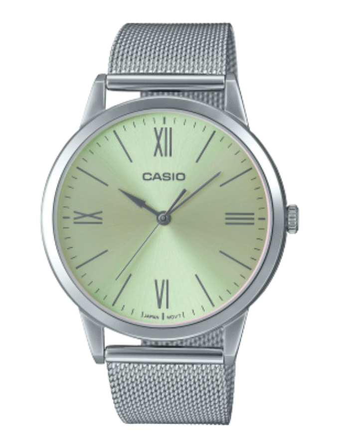 Montre Homme Casio Collection MTP-E600M-9BDF - Bracelet Gris En Acier Inoxydable - Résistante à l'eau