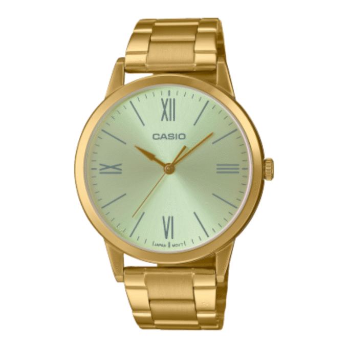 Montre Homme Casio Collection MTP-E600G-9BDF - Bracelet Gris En Acier Inoxydable - Résistante à l'eau