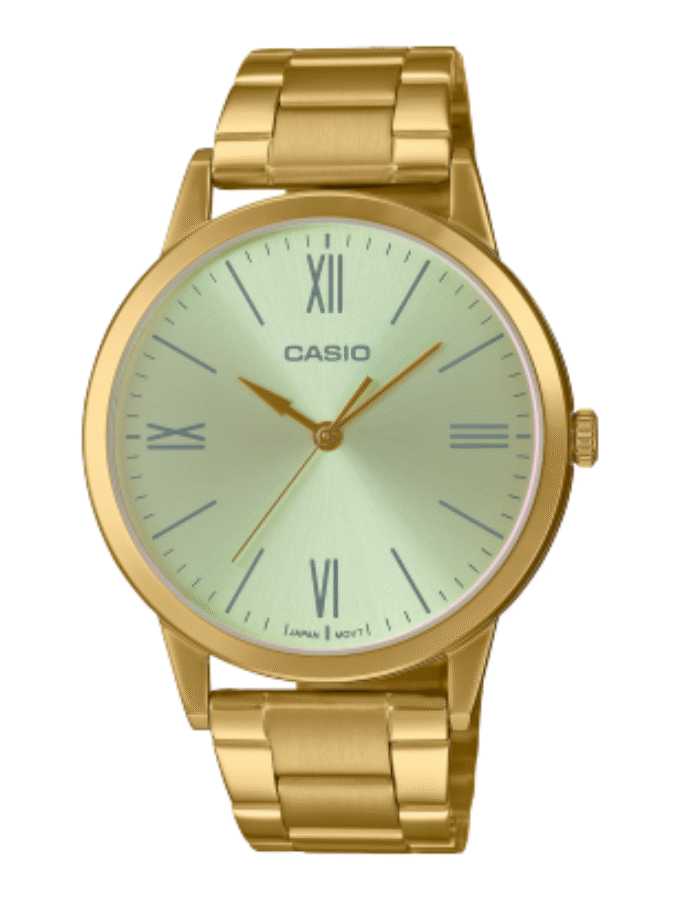 Montre Homme Casio Collection MTP-E600G-9BDF - Bracelet Gris En Acier Inoxydable - Résistante à l'eau