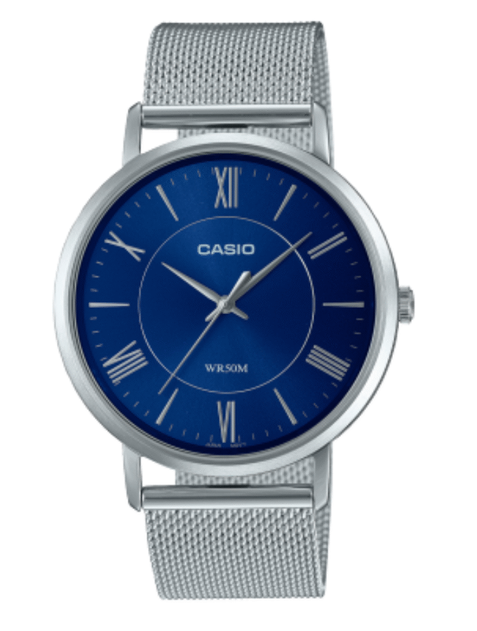 Montre Homme Casio Collection MTP-B110M-2AVDF - Bracelet en Acier Inoxydable - Résistance à l'eau 50 mètres