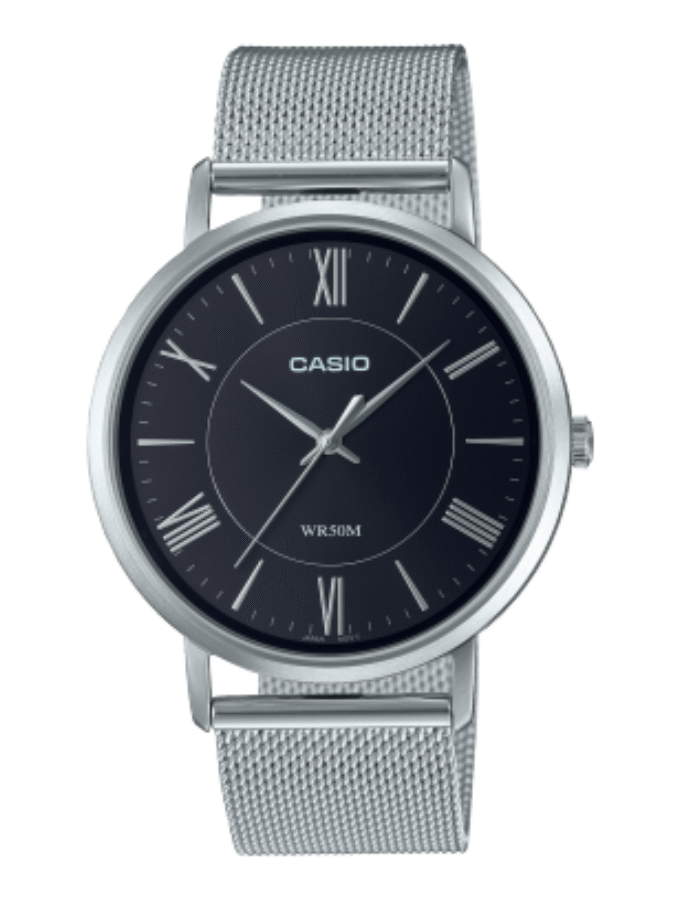 Montre Homme Casio Collection MTP-B110M-1AVDF - Bracelet en Acier Inoxydable - Résistance à l'eau 50 mètres