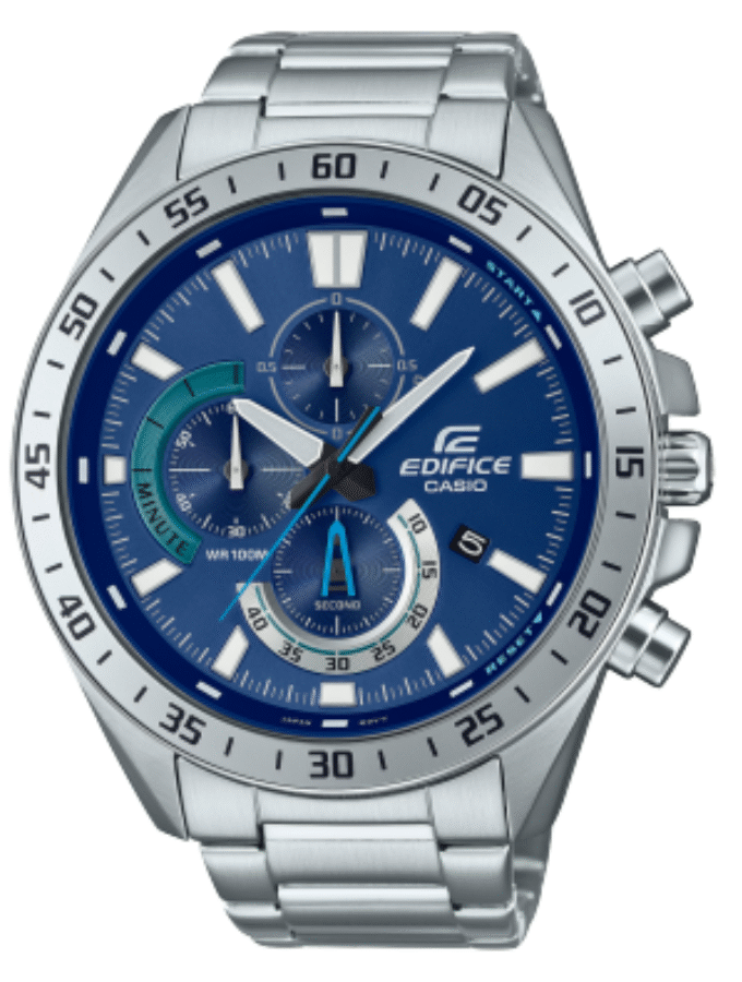 Montre Homme Casio Edifice EFV-620D-2AVUDF - Bracelet Gris en acier Inoxydable - Résistance à l'eau 100 Mètres