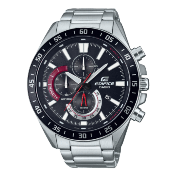 Montre Homme Casio Edifice EFV-620D-1A4VUDF - Bracelet Gris en acier Inoxydable - Résistance à l'eau 100 Mètres