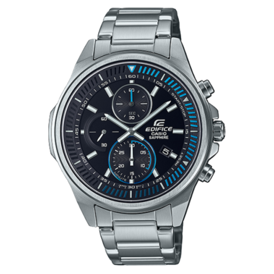 Montre Homme Casio Edifice EFR-S572D-1AVUDF - Bracelet Gris en Acier Inoxydable - Résistance à l'eau 100 Mètres – Image 4