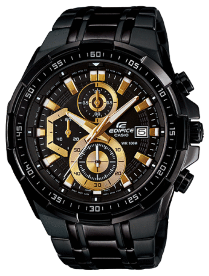 Montre Homme Casio Edifice EFR-539BK-1AVUDF - Bracelet Noir En Acier Inoxydable - Résistance à l'eau 100 Mètres