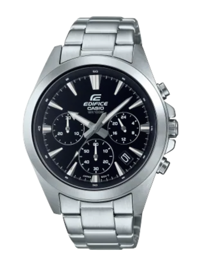 Montre Homme Casio Chronographe standard EFV-630D-1AV - Bracelet Gris En Acier Inoxydable - Résistance à l'eau 10 ATM