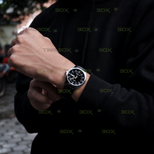 Casio Montre Homme MTP-V006L-1B2UDF - Bracelet en Cuir Noir - Affichage analogique - Résistant à l'eau