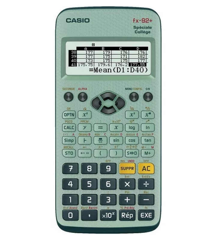 Calculatrice Scientifique - Special Collège - Casio - Fx-92+ Garantie 1 An