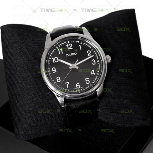 Montre Homme Casio - MTP-V002L-1BUDF - Bracelet en Cuir noir - Affichage analogique - Résistant à l'eau