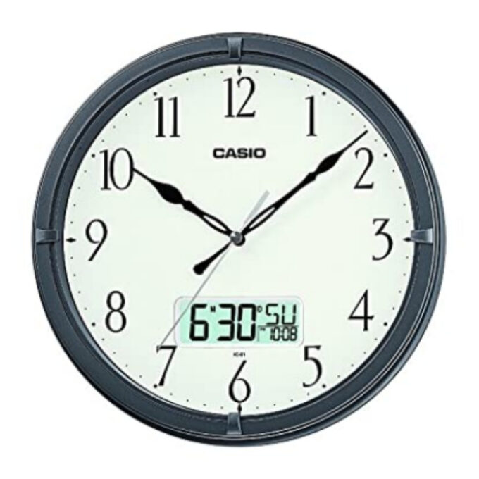 Horloges Murale Quartz Analogique & Numérique Casio