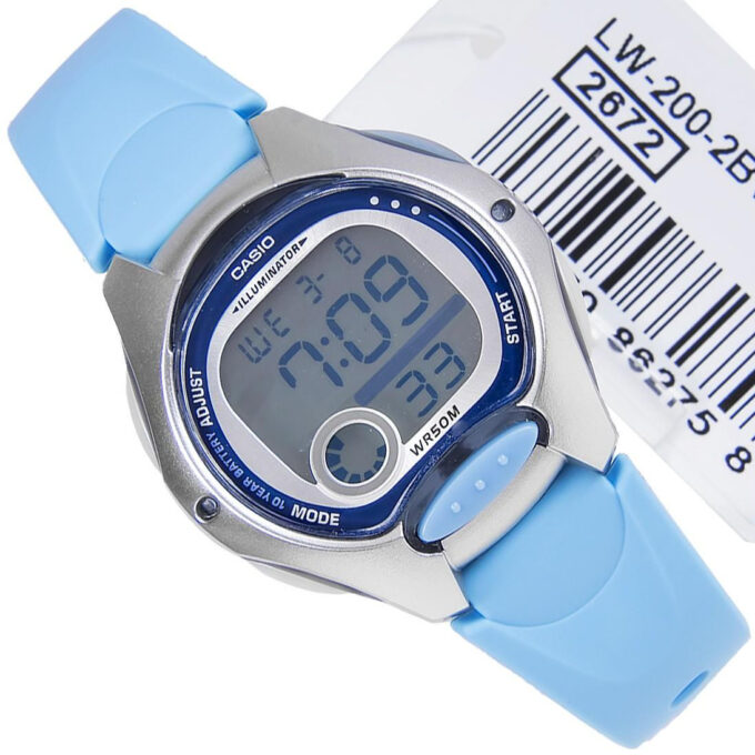 Montre Jeunesse Casio Collection - Bracelet En Résine - LW-200-2BVDF