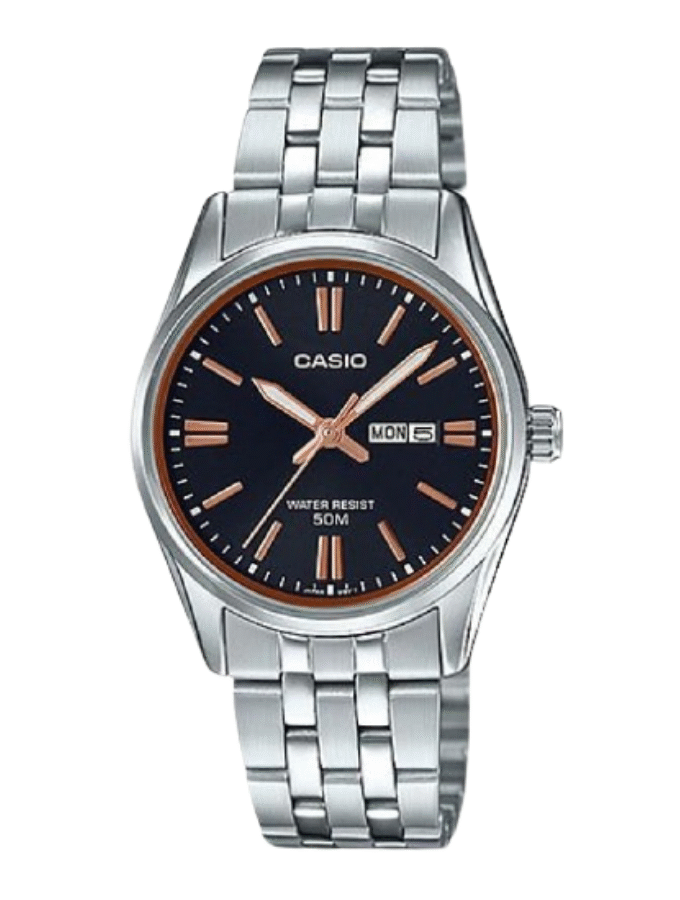 Montre Femme - Casio Collection LTP-1335D-1A2VDF - Quartz Précis, Luminescente, Résistante à l’Eau 5 Bar, Verre Minéral - Acier Inoxydable - Argent - Référence LTP-1335D-1A2VDF