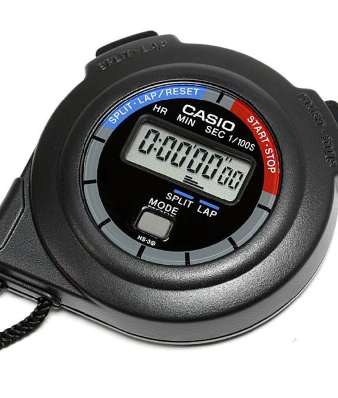 CASIO HS-3V-1RDT Chronomètres Unisexe - Noir