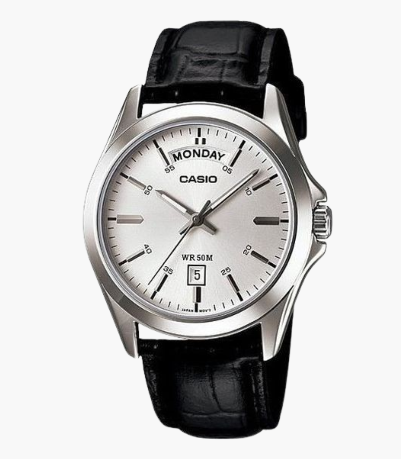 Montre Homme Casio - MTP-1370L-7AVDF - Bracelet en cuir noir - Affichage analogique - Verre minéral