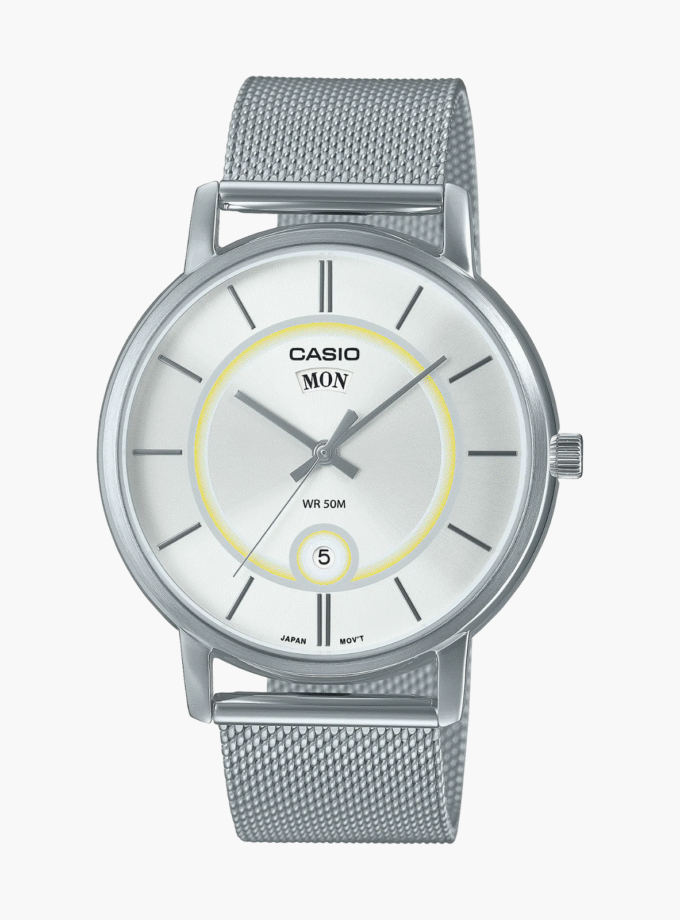 Montre Homme Casio - MTP-B120M-7AVDF - Bracelet en acier inoxydable argent - Verre minéral