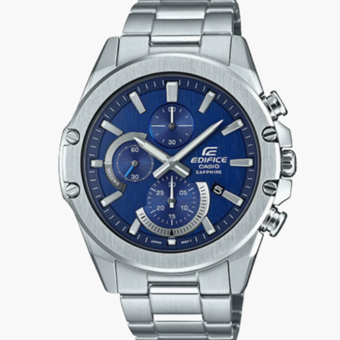 Montre Homme Casio Edifice EFR-S567D-2AVUDF - Bracelet en Acier Inoxydable - Chronographe- Verre en saphir - Verre Saphir
