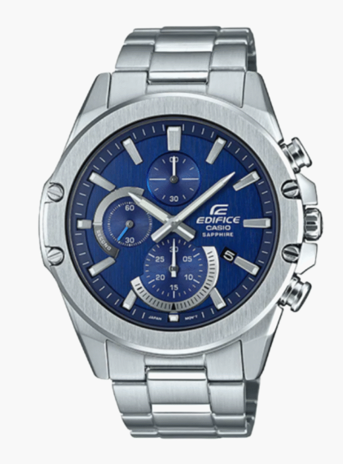 Montre Homme Casio Edifice EFR-S567D-2AVUDF - Bracelet en Acier Inoxydable - Chronographe- Verre en saphir - Verre Saphir