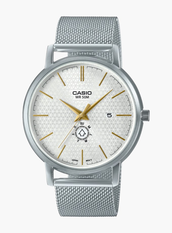 Montre Homme Casio - MTP-B125M-7AVDF - Bracelet en Acier Inoxydable argent - Résistant à l'eau