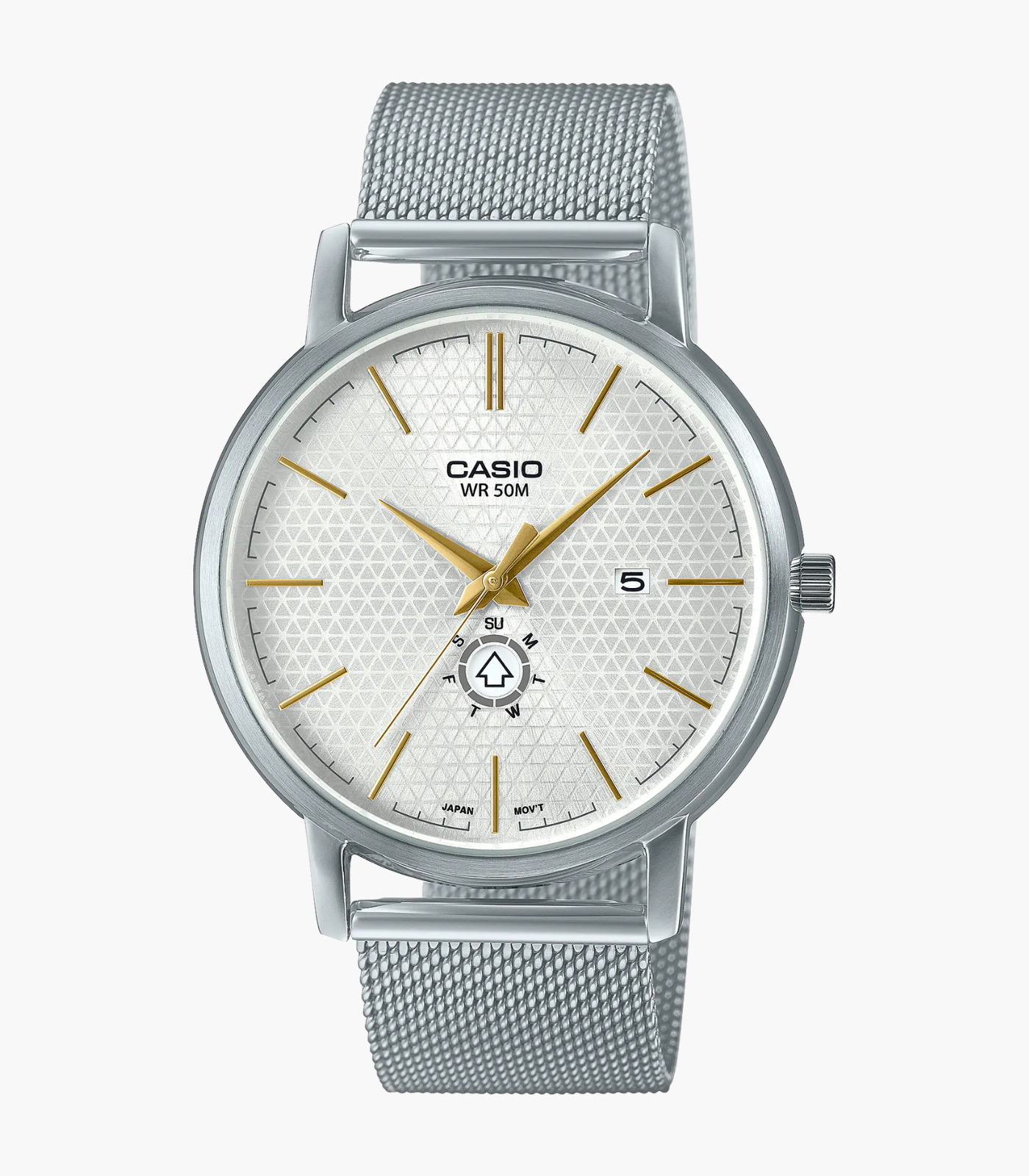 Montre Homme Casio - MTP-B125M-7AVDF - Bracelet en Acier Inoxydable argent - Résistant à l'eau