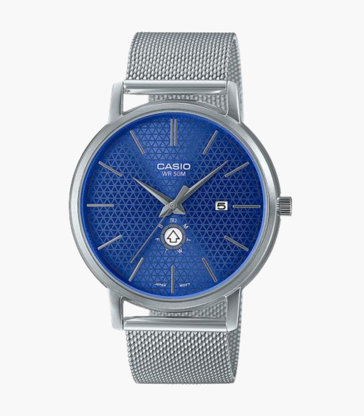 Montre Homme Casio - MTP-B125M-2AVDF - Bracelet en Acier Inoxydable argent - Résistant à l'eau