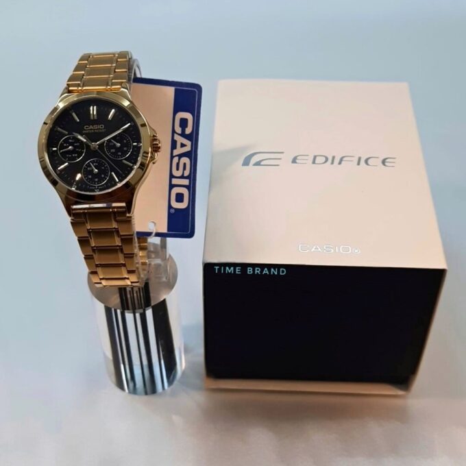 Montre Classique Femme - Casio LTP-V300G-1AUDF - Quartz, Bracelet Acier, Étanche, Affichage Analogique - Or - Référence LTP-V300G-1AUDF