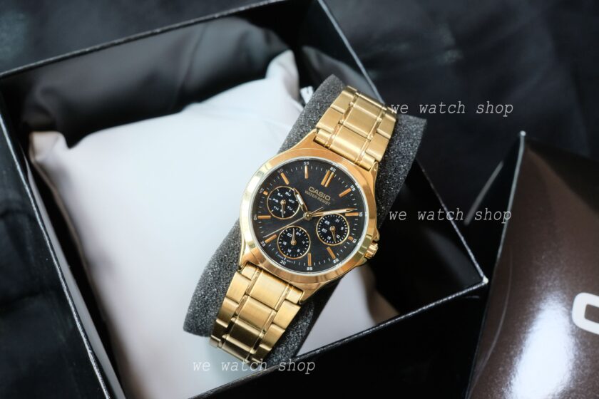 montre femme casio ltp v300g 1audf or