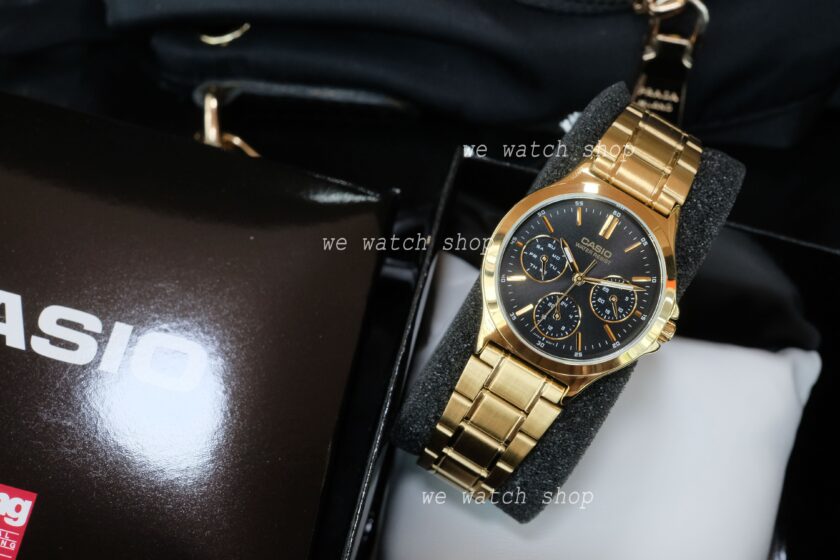 montre femme casio ltp v300g 1audf or