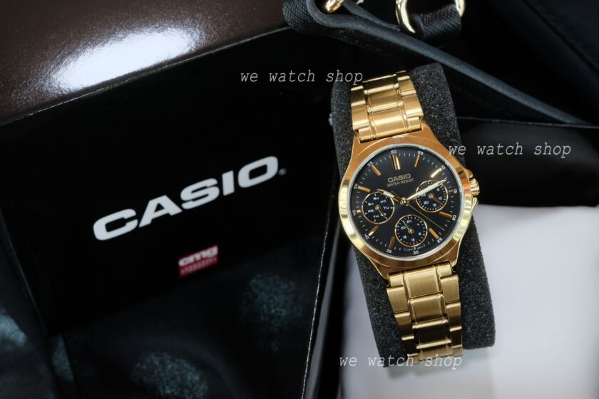 montre femme casio ltp v300g 1audf or