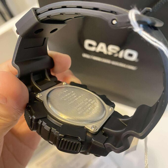 Montre Homme Casio AEQ-110BW-9AVDF Quartz Analogique-Numérique, Acier Inoxydable, Bracelet Silicone Noir, Verre Résine, 52mm, 2017