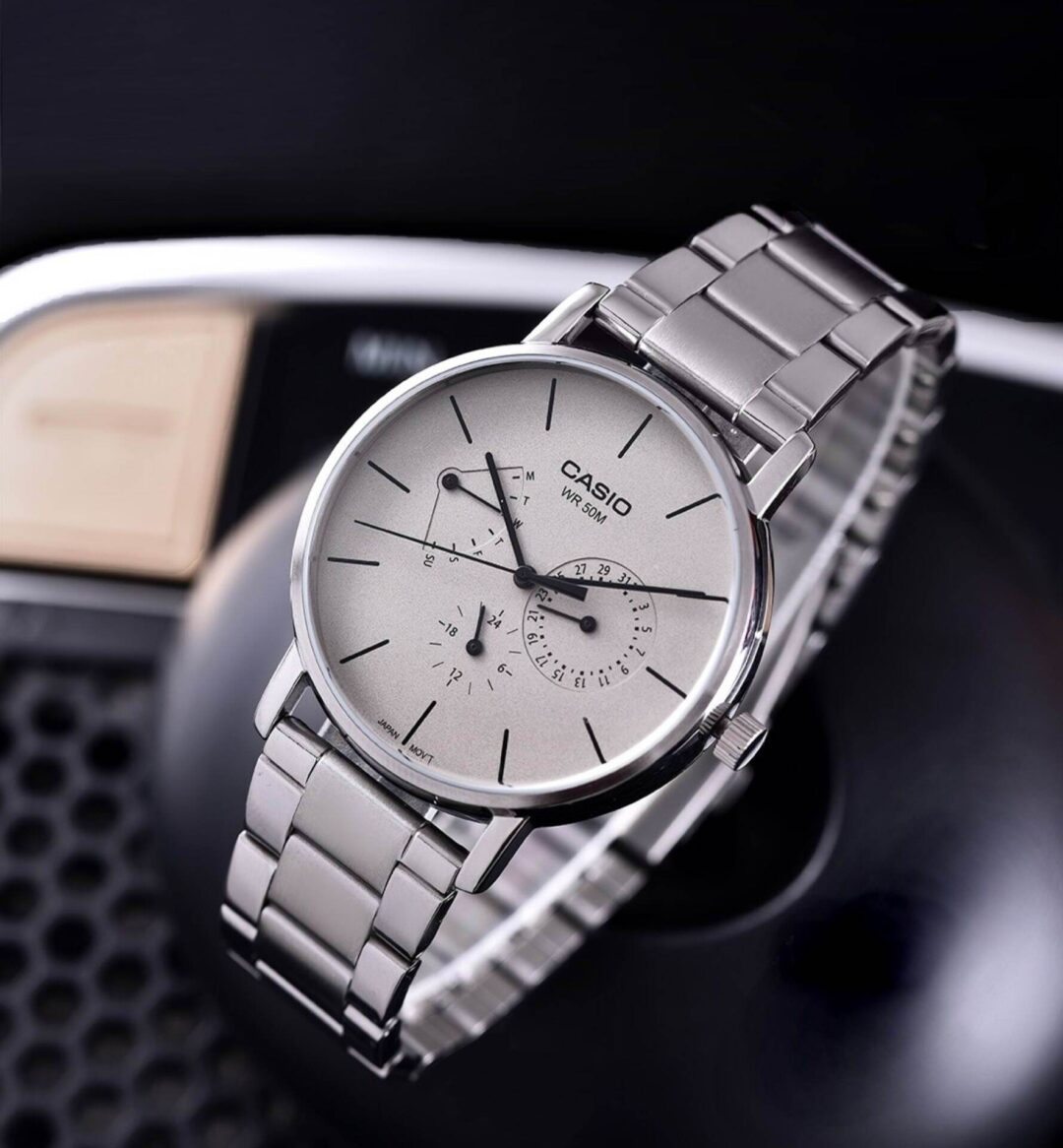 aiwatch_MTP-E320D-9EVDF - Montre Homme Casio - MTP-E320D-9EVDF - Bracelet en cuir marron - Résistant à l'eau