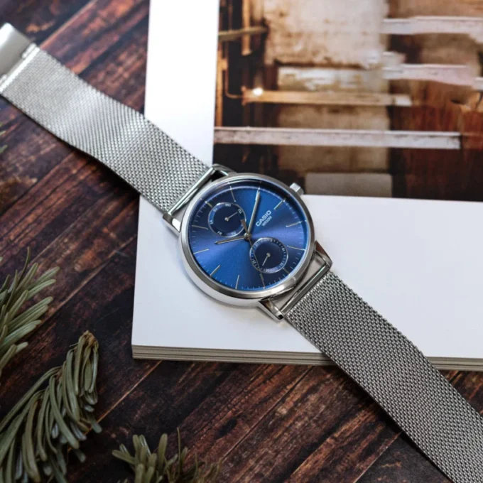 Montre Homme Casio - MTP-B310M-2AVDF - Bracelet en acier inoxydable - Résistant à l'eau