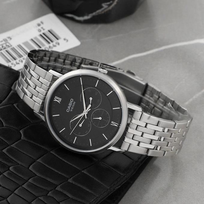 Montre Homme Casio - MTP-B300D-1AVDF - Bracelet en acier inoxydable - Résistant à l'eau