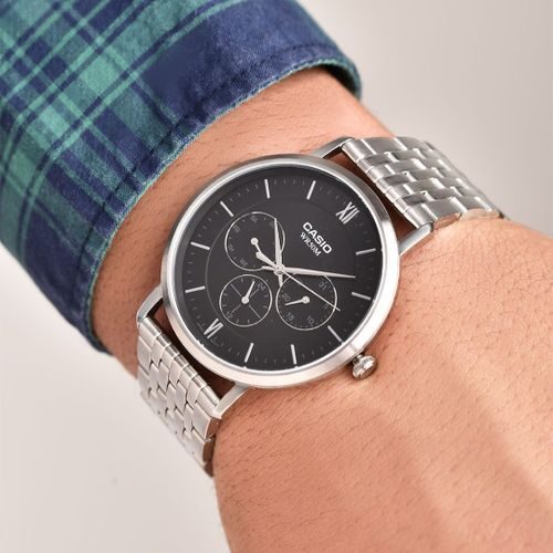 Montre Homme Casio - MTP-B300D-1AVDF - Bracelet en acier inoxydable - Résistant à l'eau