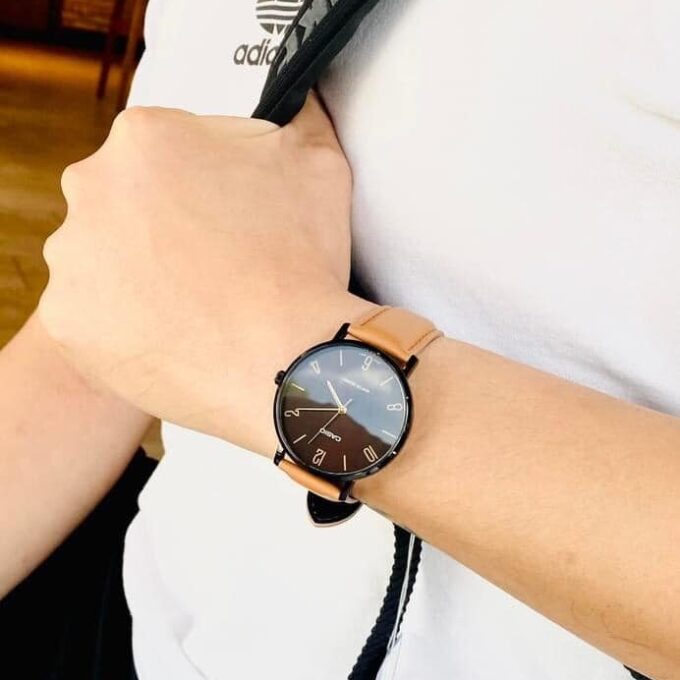 Montre Homme Casio Collection - MTP-VT01BL-1BUDF - Bracelet Brun En Cuir - Résistance À L'Eau 30 M