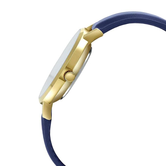 Montre Casio Femme - LTP-VT01GL-2BUDF - Bracelet Bleu En Cuir Véritable - Résistante À L'Eau - 12 Mois De Garantie