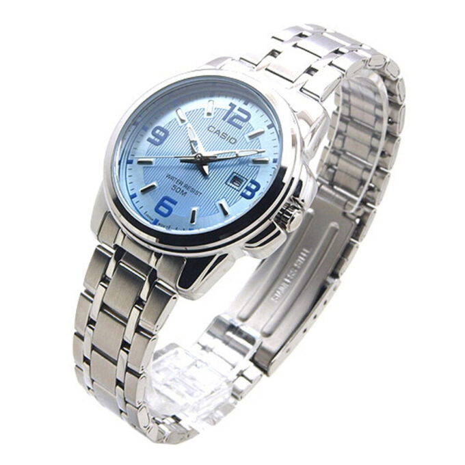 Montre-Bracelet Femme Casio Collection - Bracelet Gris En Acier Inoxydable - Ltp-1314D-2Avdf