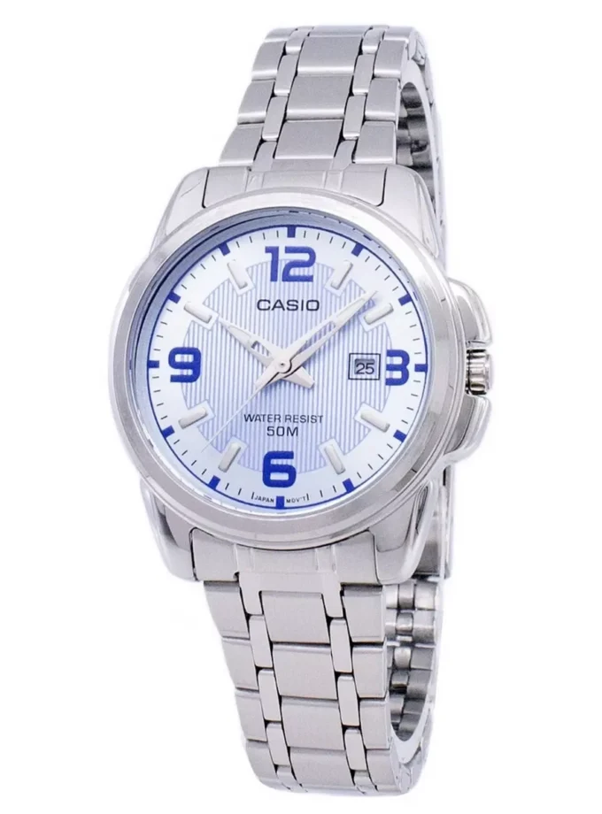 aiwatch_LTP-1314D-2AVDF - Montre-Bracelet Femme Casio Collection - Bracelet Gris En Acier Inoxydable - Ltp-1314D-2Avdf