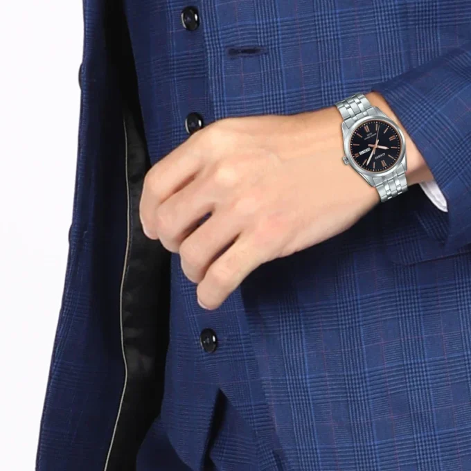 Montre Casio Homme - Bracelet Gris En Acier Inoxydable - Résistante À L'Eau - 12 Mois De Garantie - Mtp-1335D-1A2Vdf