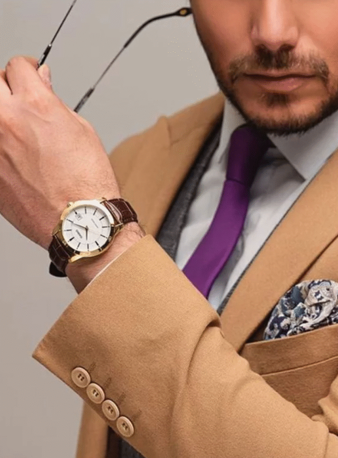 Montre Homme Casio - MTP-V004GL-7AUDF - Bracelet en Cuir marron - Affichage analogique - Résistant à l'eau