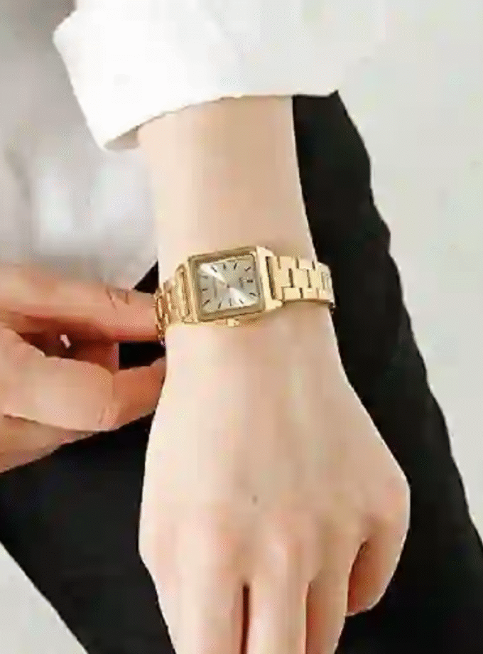 Montre Casio Femme - LTP-V007G-9EUDF - Bracelet Dorée En Acier Inoxydable - Affichage analogique - Résistant à l'eau - 12 Mois De Garantie