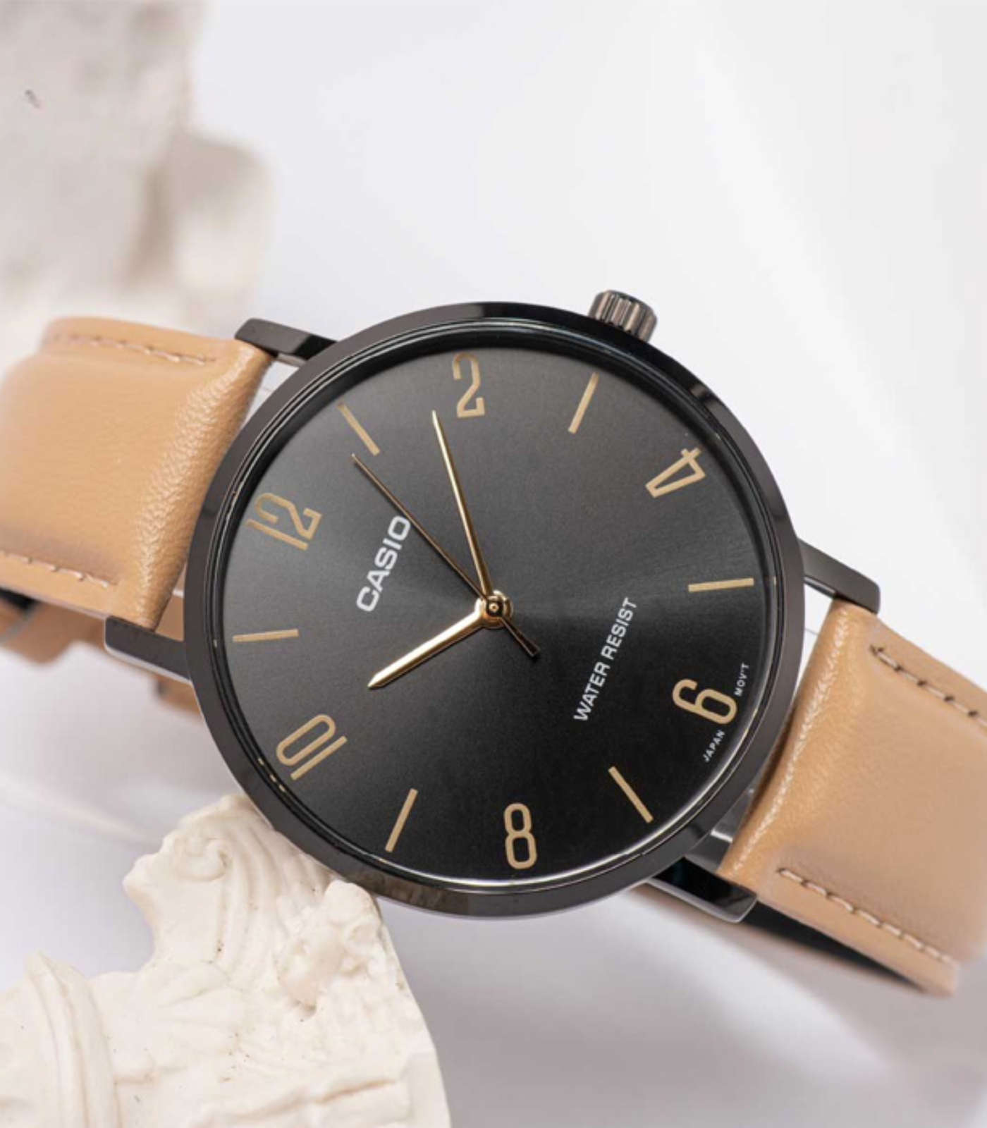 Montre Homme Casio Collection - MTP-VT01BL-1BUDF - Bracelet Brun En Cuir - Résistance À L'Eau 30 M – Image 3