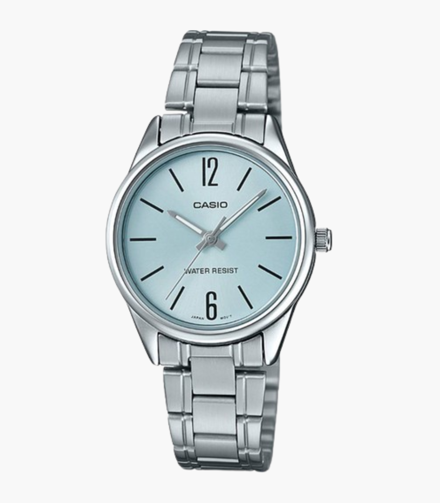 Casio Montre Femme LTP-V005D-2BUDF - Bracelet En Acier Inoxydable - Verre minéral - Argent
