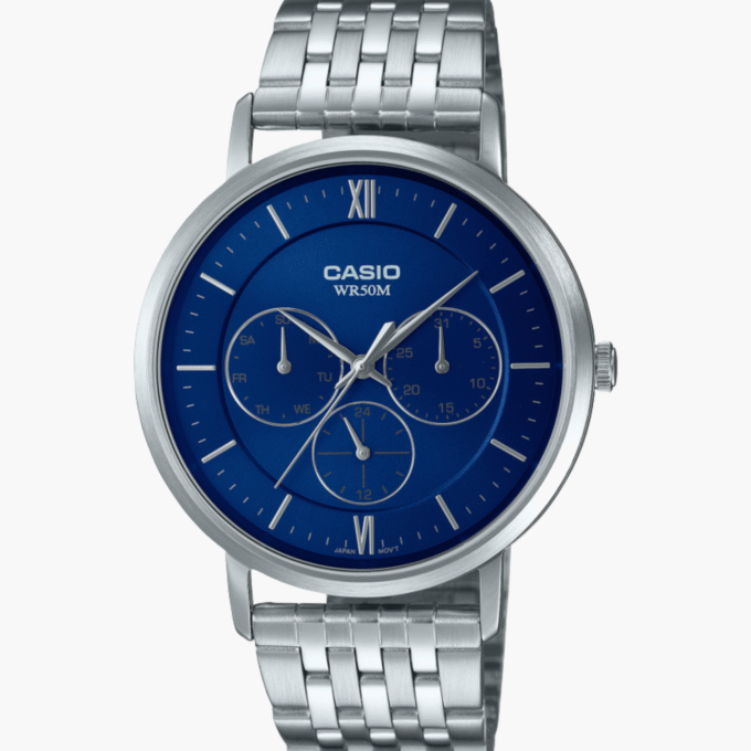 Montre Homme Casio - MTP-B300D-2AVDF - Bracelet en acier inoxydable - Résistant à l'eau