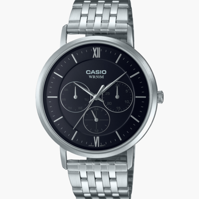 Montre Homme Casio - MTP-B300D-1AVDF - Bracelet en acier inoxydable - Résistant à l'eau