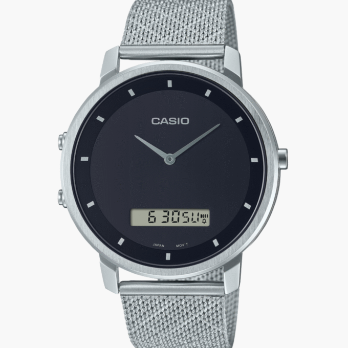 Montre Homme Casio - MTP-B200M-1EDF - Bracelet en acier inoxydable - Résistant à l'eau