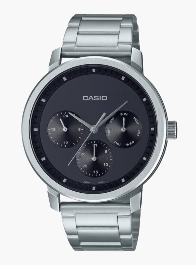Montre Homme Casio - MTP-B305D-1EVDF - Bracelet en acier inoxydable - Résistant à l'eau