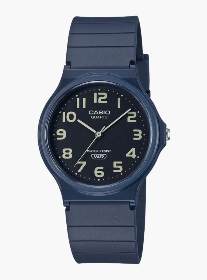 Montre Jeunesse Casio - MQ-24UC-2BDF - Bracelet en Résine Bleu - Affichage analogique - Résistant à l'eau