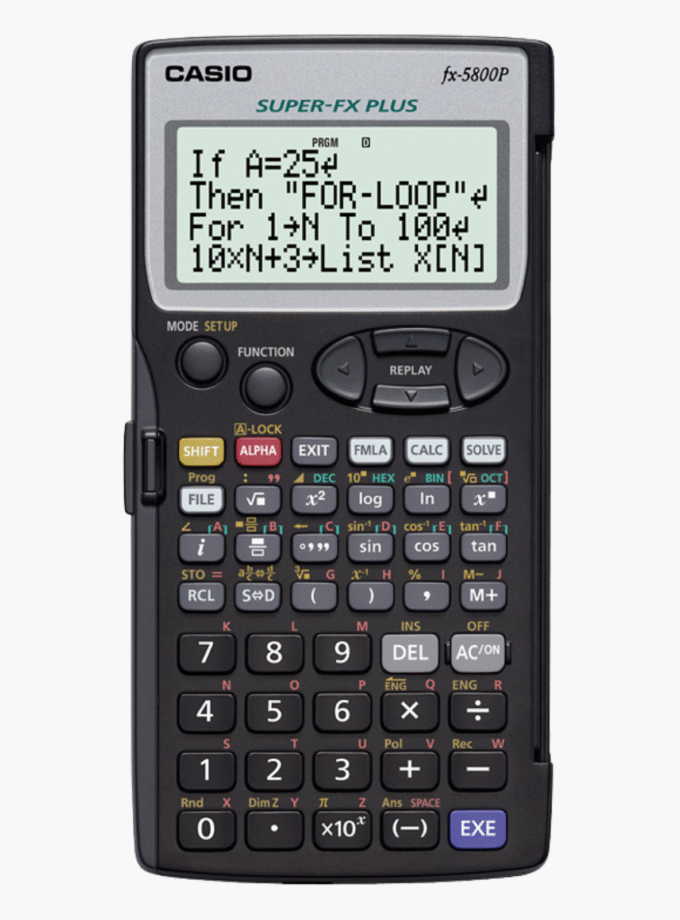 Calculatrice Scientifique Casio - Fx-5800P
