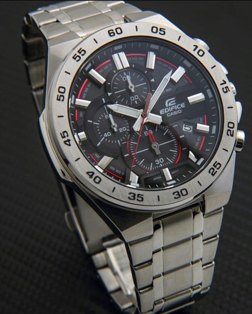 montre homme casio edifice efr 564d 1avudf bracelet en acier inoxydable chronographe résistant à l'eau
